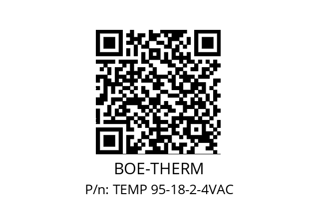   BOE-THERM TEMP 95-18-2-4VAC