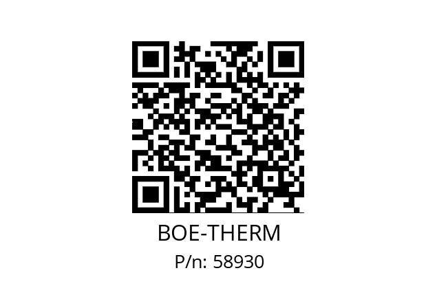   BOE-THERM 58930