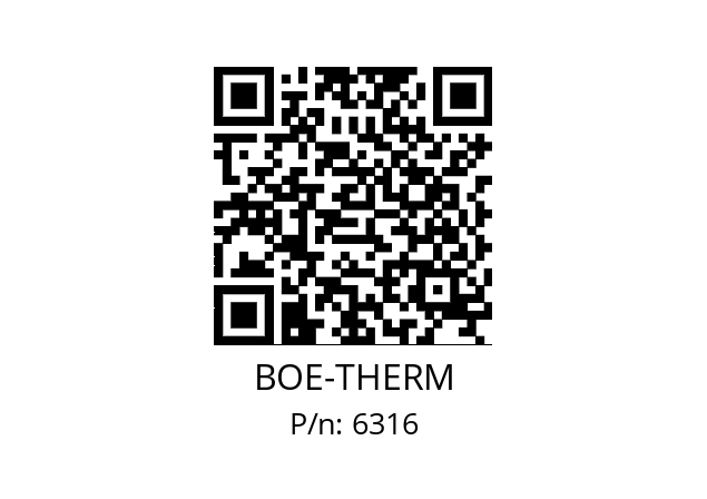   BOE-THERM 6316