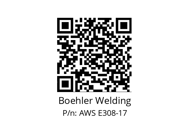   Boehler Welding AWS E308-17