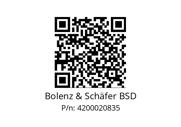   Bolenz & Schäfer BSD 4200020835