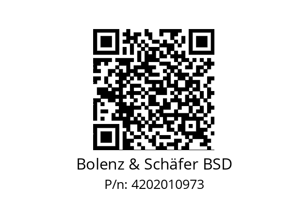   Bolenz & Schäfer BSD 4202010973