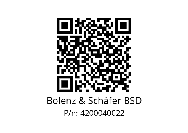   Bolenz & Schäfer BSD 4200040022