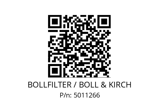   BOLLFILTER / BOLL & KIRCH 5011266