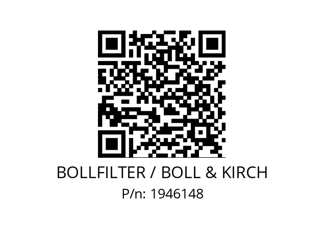   BOLLFILTER / BOLL & KIRCH 1946148