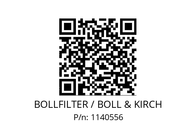   BOLLFILTER / BOLL & KIRCH 1140556