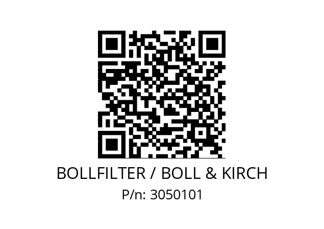   BOLLFILTER / BOLL & KIRCH 3050101