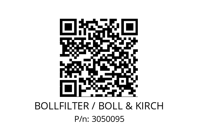   BOLLFILTER / BOLL & KIRCH 3050095