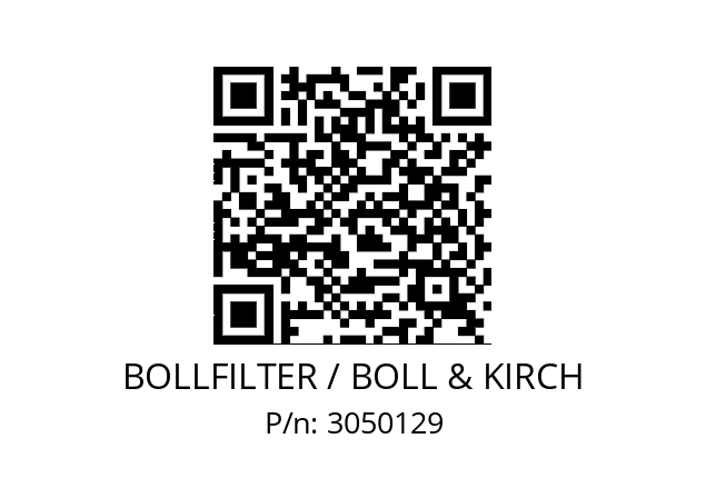   BOLLFILTER / BOLL & KIRCH 3050129