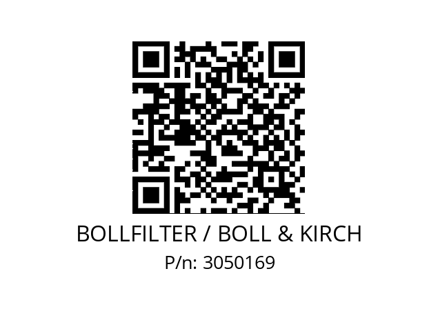   BOLLFILTER / BOLL & KIRCH 3050169