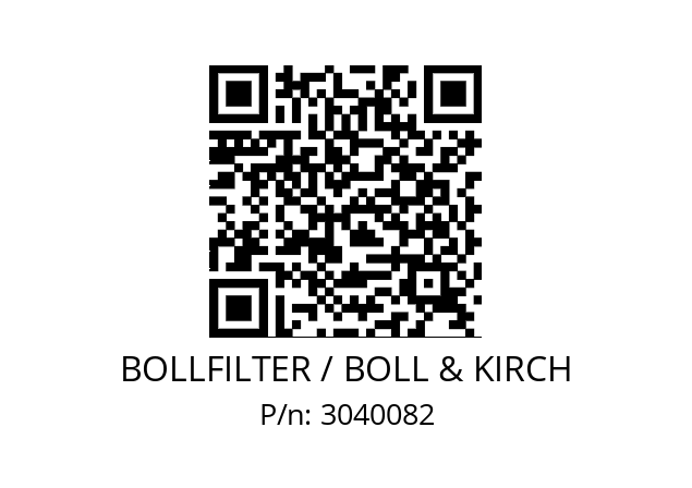   BOLLFILTER / BOLL & KIRCH 3040082