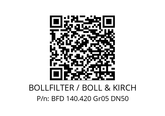   BOLLFILTER / BOLL & KIRCH BFD 140.420 Gr05 DN50