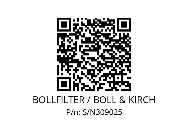   2.06.5.265.500 DN 80 BOLLFILTER / BOLL & KIRCH S/N309025