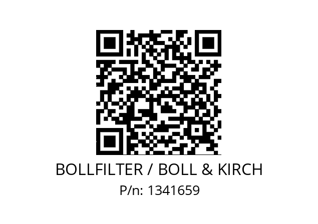   BOLLFILTER / BOLL & KIRCH 1341659