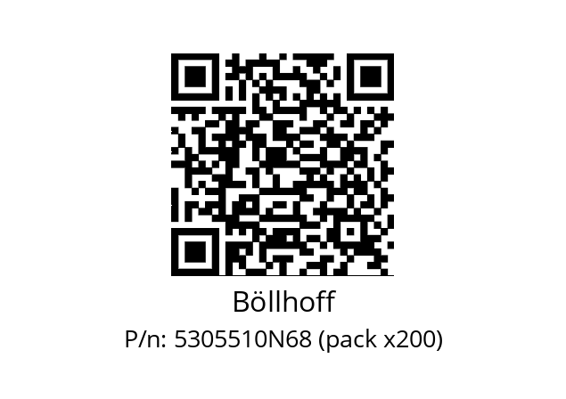   Böllhoff 5305510N68 (pack x200)