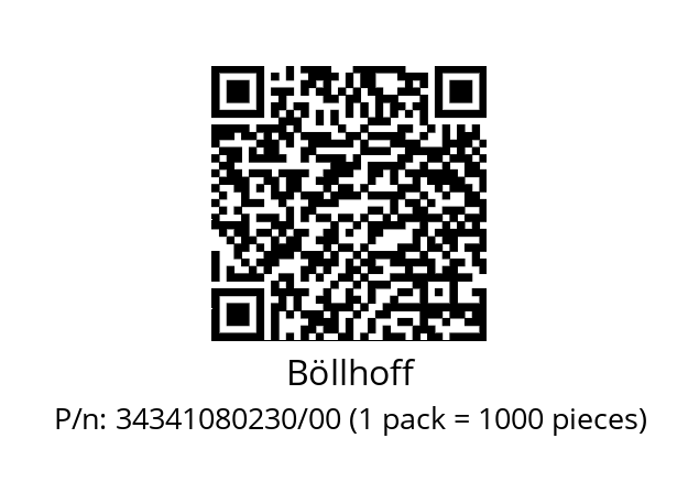   Böllhoff 34341080230/00 (1 pack = 1000 pieces)