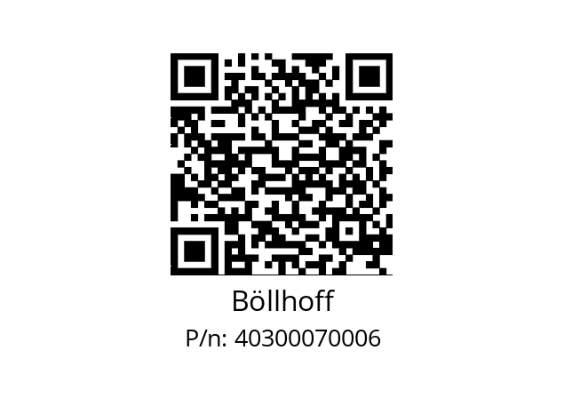   Böllhoff 40300070006