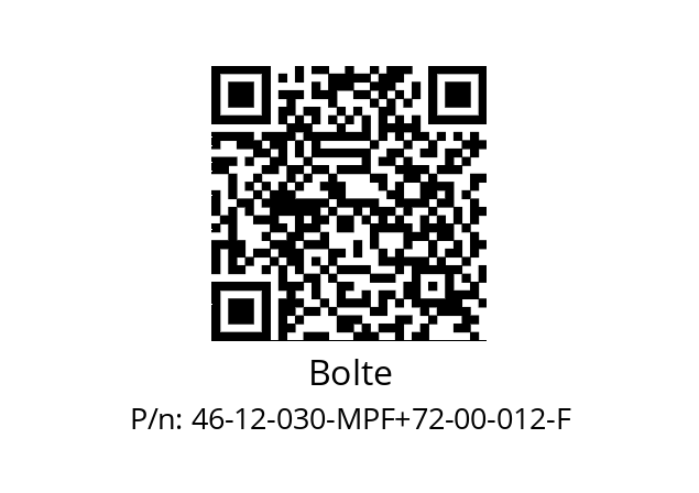   Bolte 46-12-030-MPF+72-00-012-F