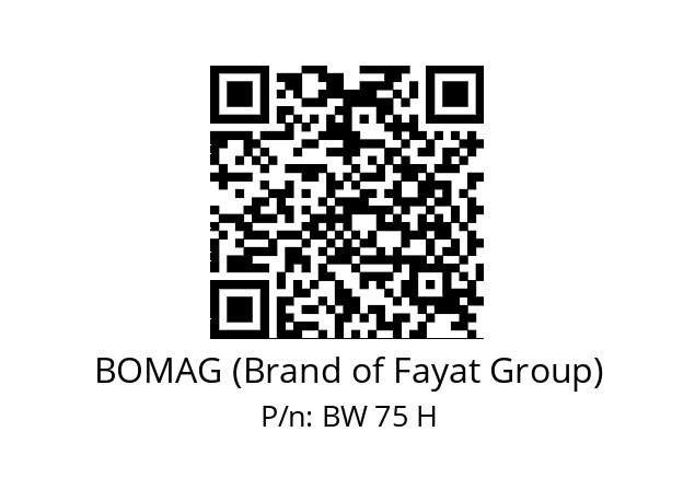   BOMAG (Brand of Fayat Group) BW 75 H