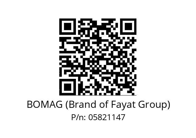   BOMAG (Brand of Fayat Group) 05821147