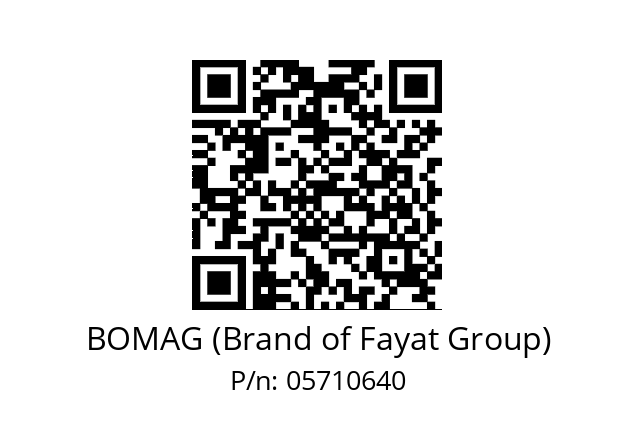   BOMAG (Brand of Fayat Group) 05710640