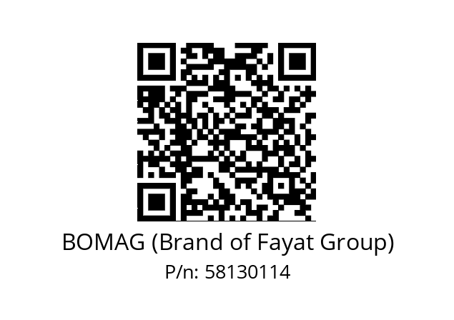   BOMAG (Brand of Fayat Group) 58130114