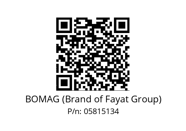   BOMAG (Brand of Fayat Group) 05815134