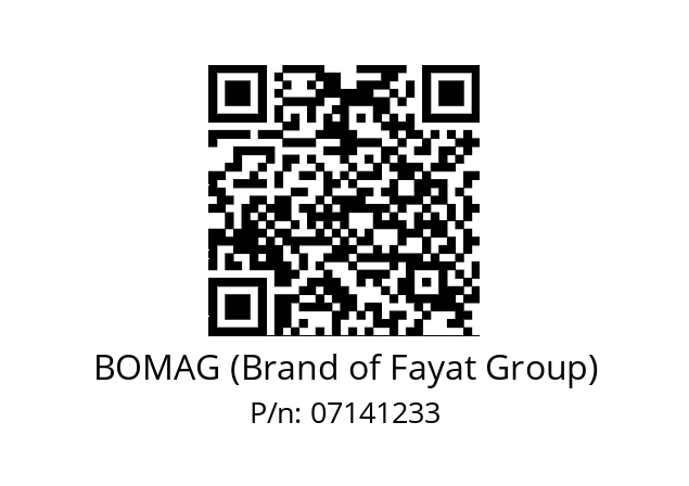   BOMAG (Brand of Fayat Group) 07141233