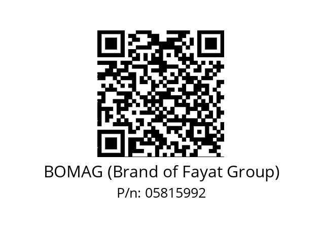   BOMAG (Brand of Fayat Group) 05815992