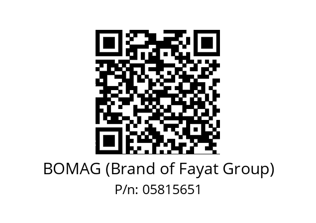   BOMAG (Brand of Fayat Group) 05815651