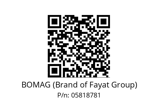   BOMAG (Brand of Fayat Group) 05818781