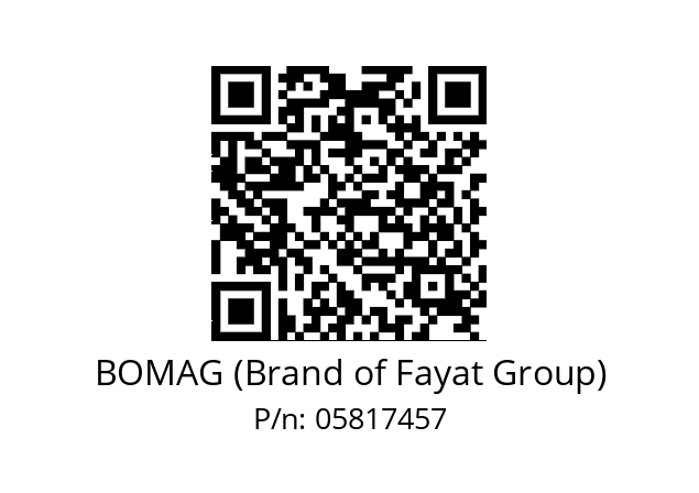   BOMAG (Brand of Fayat Group) 05817457