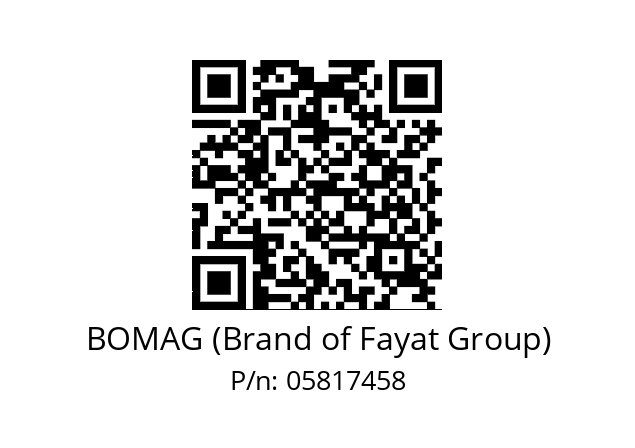   BOMAG (Brand of Fayat Group) 05817458