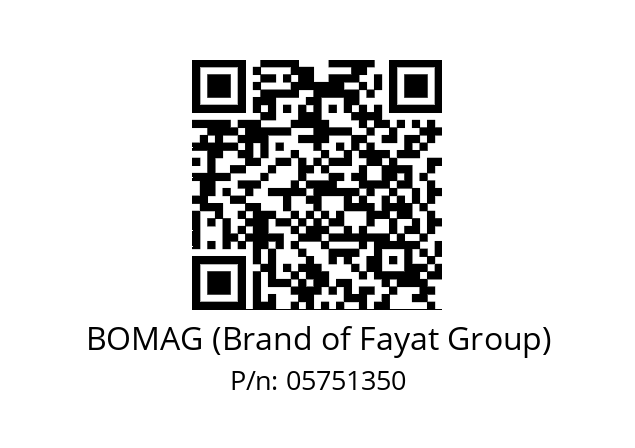   BOMAG (Brand of Fayat Group) 05751350