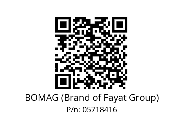   BOMAG (Brand of Fayat Group) 05718416