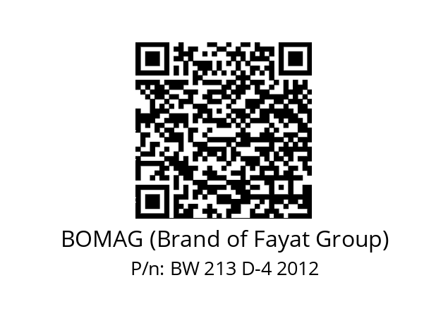   BOMAG (Brand of Fayat Group) BW 213 D-4 2012