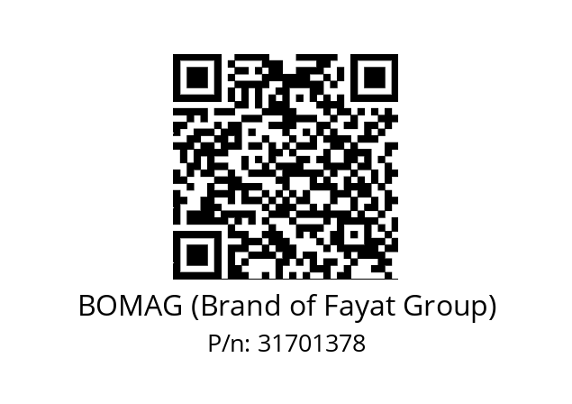   BOMAG (Brand of Fayat Group) 31701378