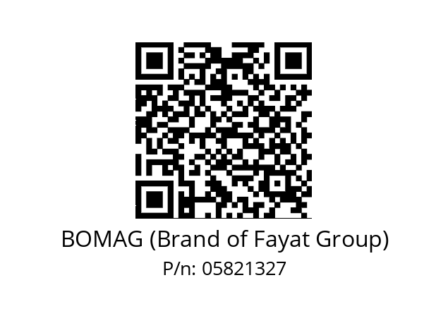   BOMAG (Brand of Fayat Group) 05821327