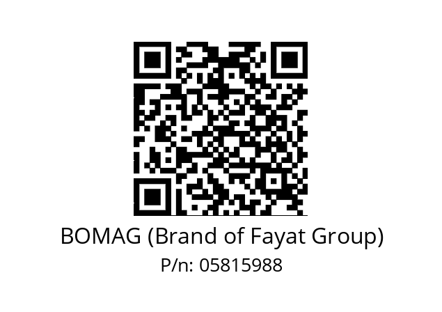   BOMAG (Brand of Fayat Group) 05815988