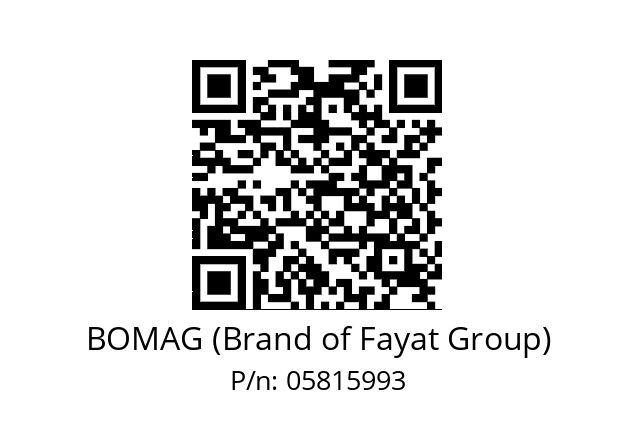   BOMAG (Brand of Fayat Group) 05815993