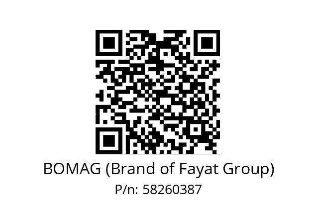   BOMAG (Brand of Fayat Group) 58260387