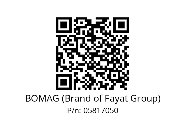   BOMAG (Brand of Fayat Group) 05817050