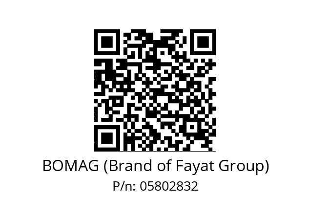   BOMAG (Brand of Fayat Group) 05802832