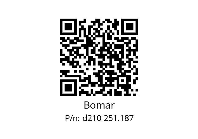   Bomar d210 251.187