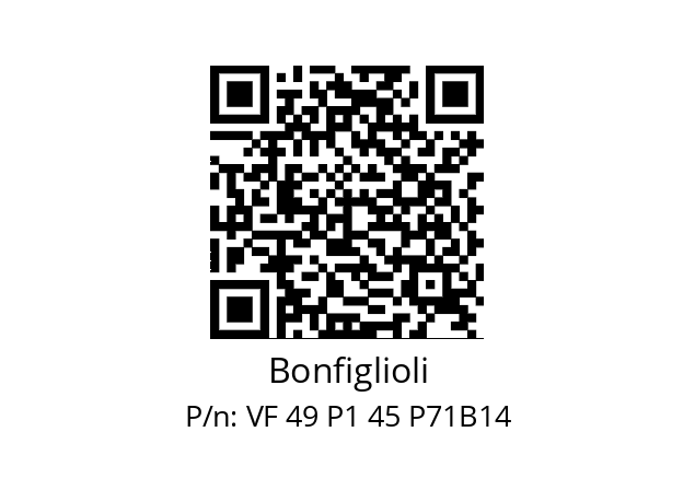   Bonfiglioli VF 49 P1 45 P71B14