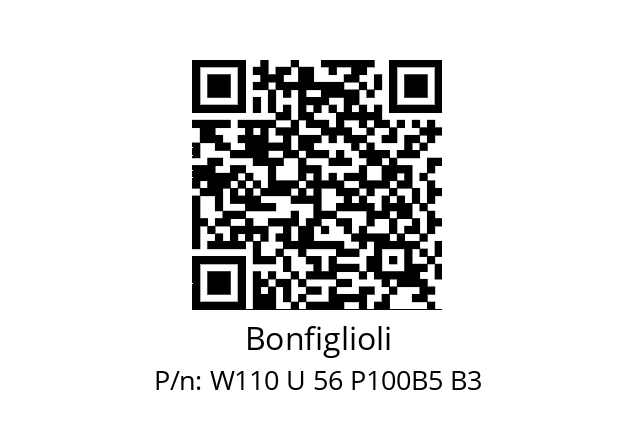   Bonfiglioli W110 U 56 P100B5 B3