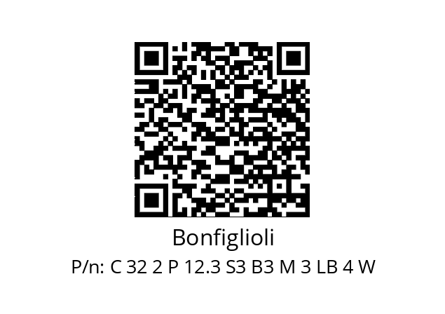   Bonfiglioli C 32 2 P 12.3 S3 B3 M 3 LB 4 W