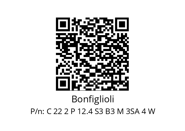   Bonfiglioli C 22 2 P 12.4 S3 B3 M 3SA 4 W