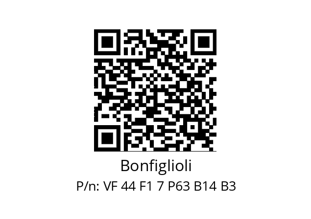   Bonfiglioli VF 44 F1 7 P63 B14 B3