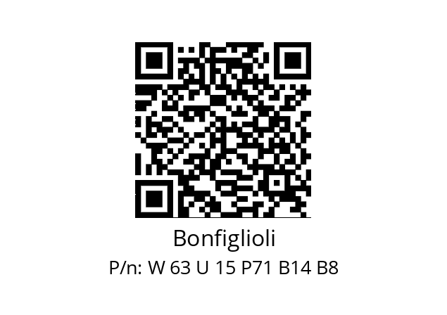   Bonfiglioli W 63 U 15 P71 B14 B8